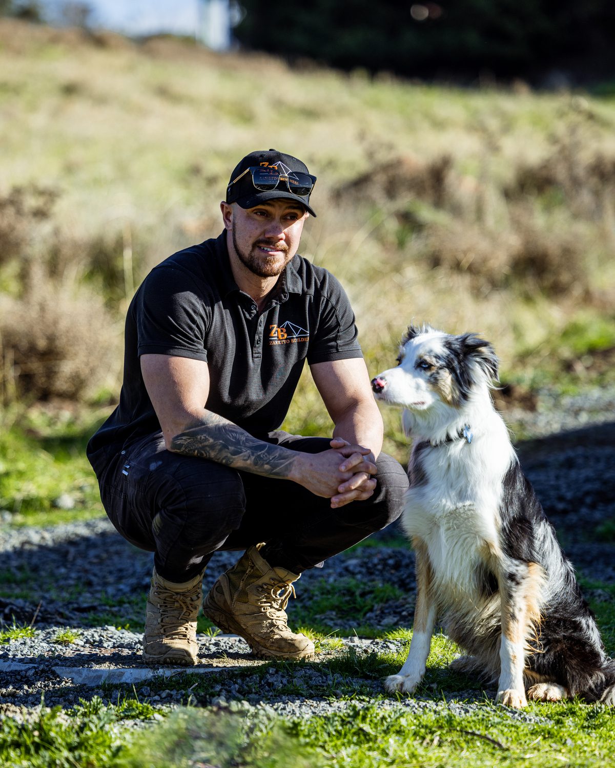 Kyle Zanetto, director of Zanetto Builders, on site with Thor